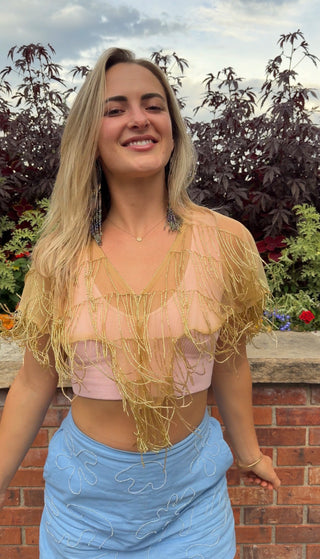 Lumina Nude Cape - Gold