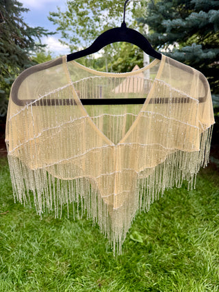 Lumina Nude Cape - Silver